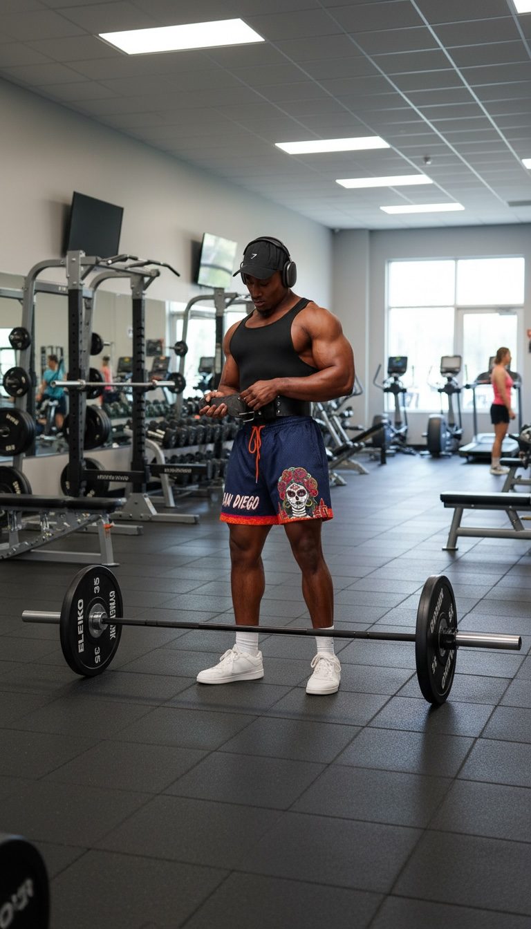 Catrina shorts in the gym