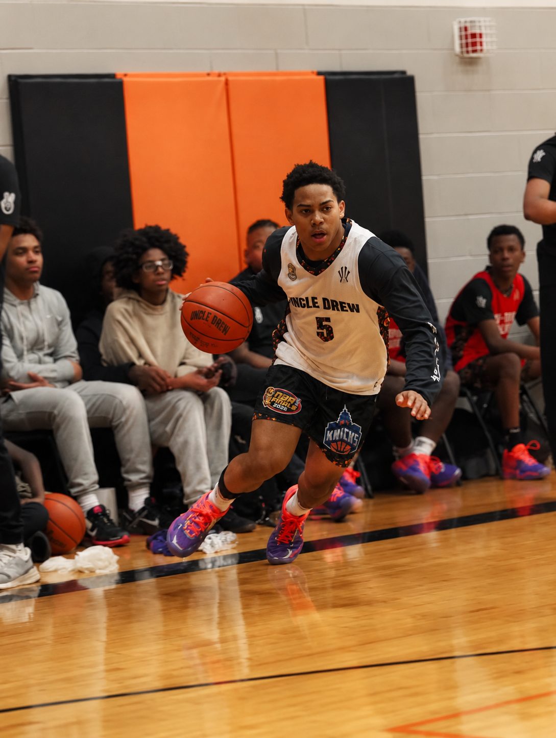 NYC Finals shorts on the basketball court
